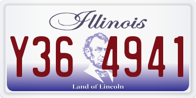 IL license plate Y364941