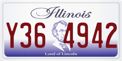 IL license plate Y364942
