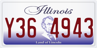 IL license plate Y364943