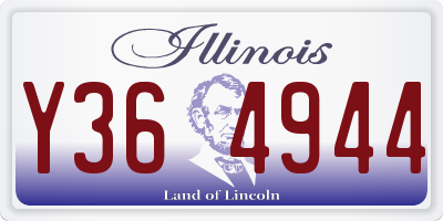 IL license plate Y364944