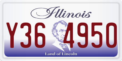 IL license plate Y364950