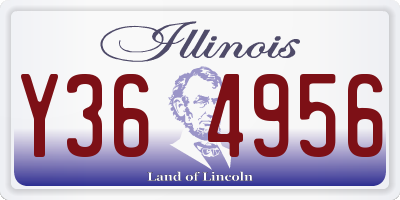 IL license plate Y364956