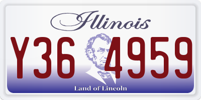 IL license plate Y364959