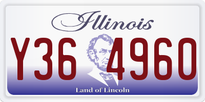 IL license plate Y364960