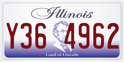 IL license plate Y364962