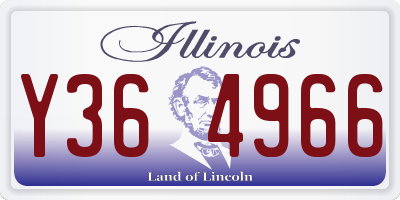 IL license plate Y364966