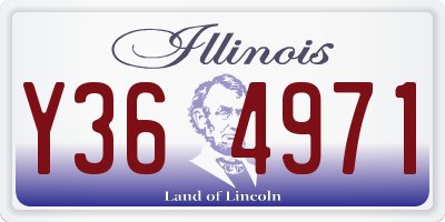 IL license plate Y364971