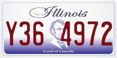 IL license plate Y364972
