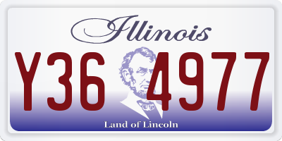 IL license plate Y364977