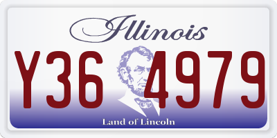 IL license plate Y364979