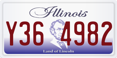IL license plate Y364982