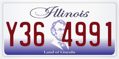 IL license plate Y364991