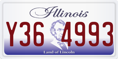 IL license plate Y364993