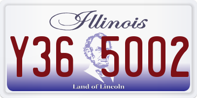 IL license plate Y365002