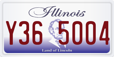 IL license plate Y365004
