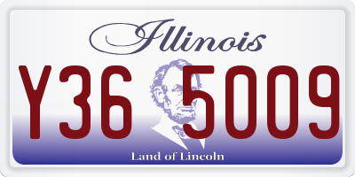 IL license plate Y365009