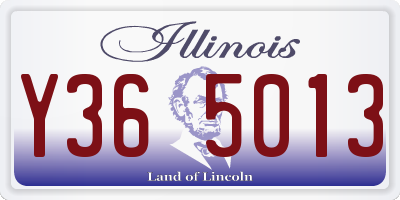 IL license plate Y365013