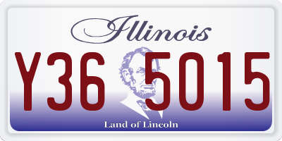 IL license plate Y365015