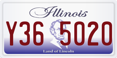 IL license plate Y365020