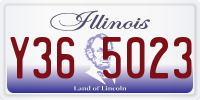 IL license plate Y365023