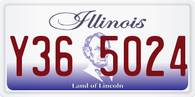 IL license plate Y365024