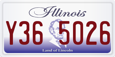 IL license plate Y365026