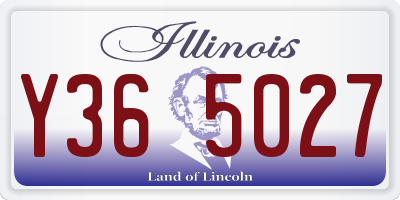 IL license plate Y365027