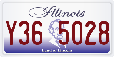 IL license plate Y365028