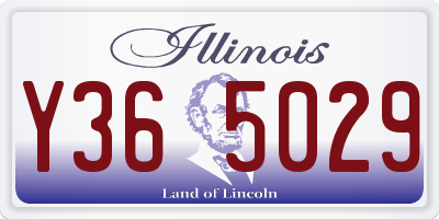 IL license plate Y365029