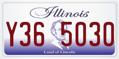 IL license plate Y365030