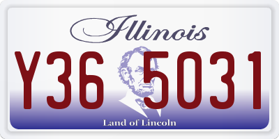 IL license plate Y365031