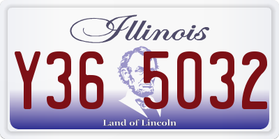 IL license plate Y365032
