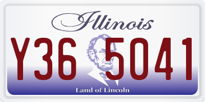 IL license plate Y365041