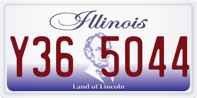IL license plate Y365044
