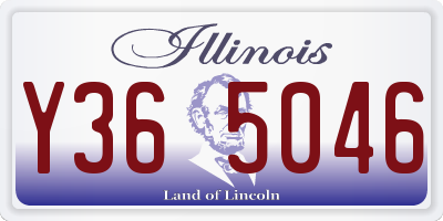 IL license plate Y365046