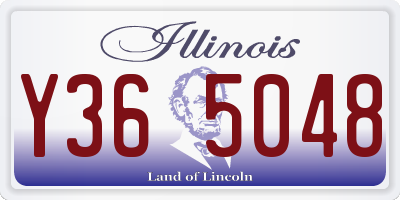IL license plate Y365048