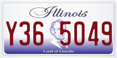 IL license plate Y365049