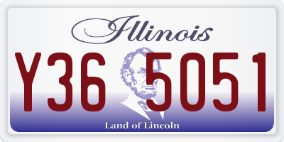 IL license plate Y365051