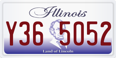 IL license plate Y365052