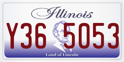 IL license plate Y365053