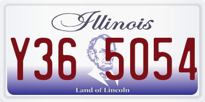 IL license plate Y365054