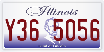 IL license plate Y365056