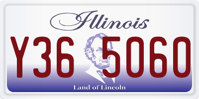 IL license plate Y365060