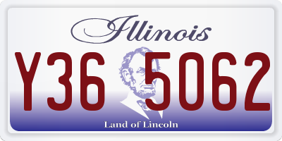 IL license plate Y365062