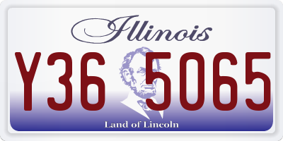 IL license plate Y365065