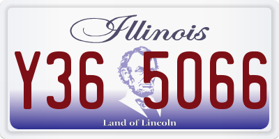 IL license plate Y365066