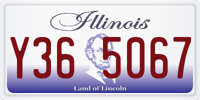 IL license plate Y365067