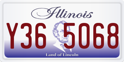 IL license plate Y365068