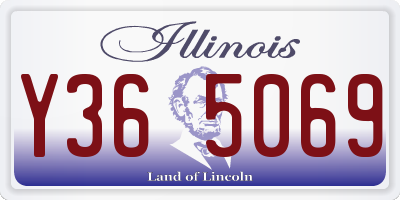 IL license plate Y365069