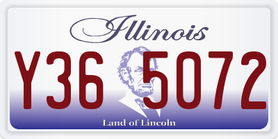 IL license plate Y365072